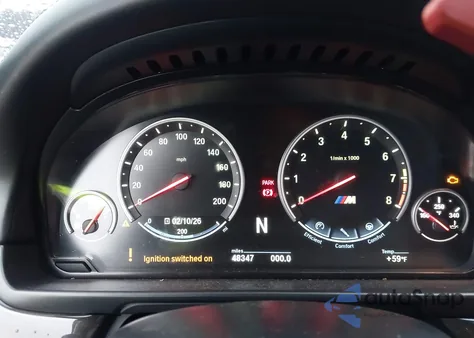 2014 BMW M5 from USA, damaged, VIN WBSFV9C53ED097419